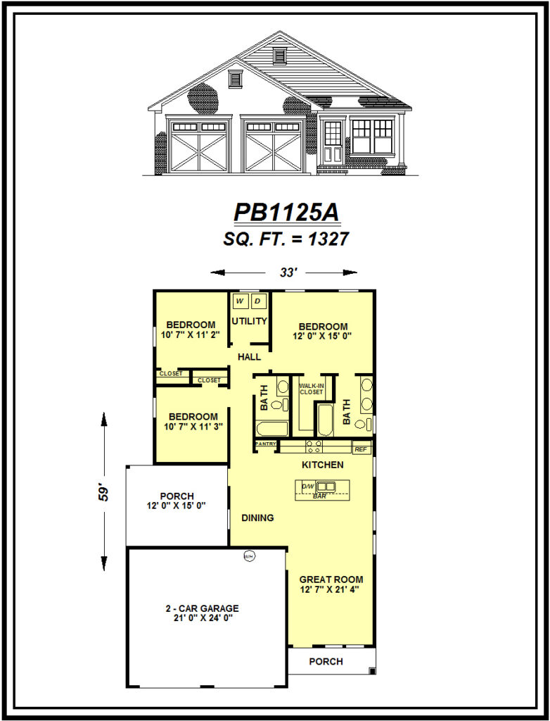 picture of house plan #PB1125A