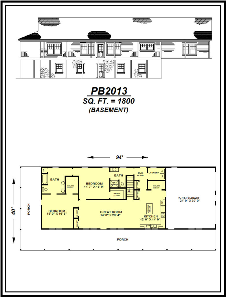 picture of house plan #PB2013