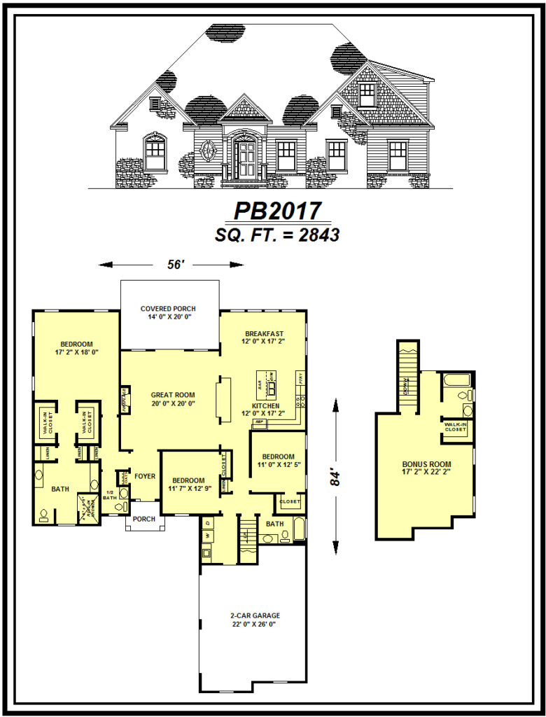 picture of house plan #PB2017