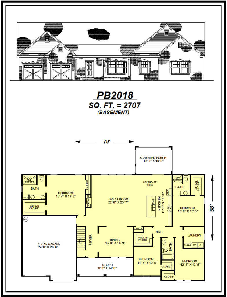picture of house plan #PB2018
