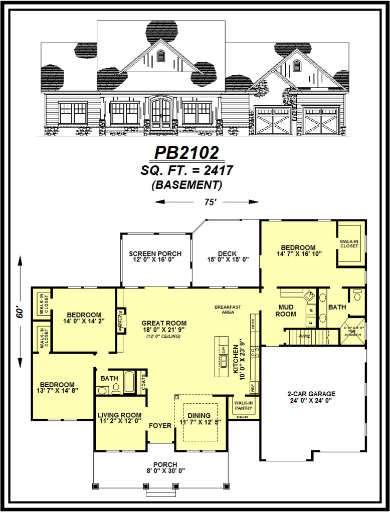picture of house plan #PB2102