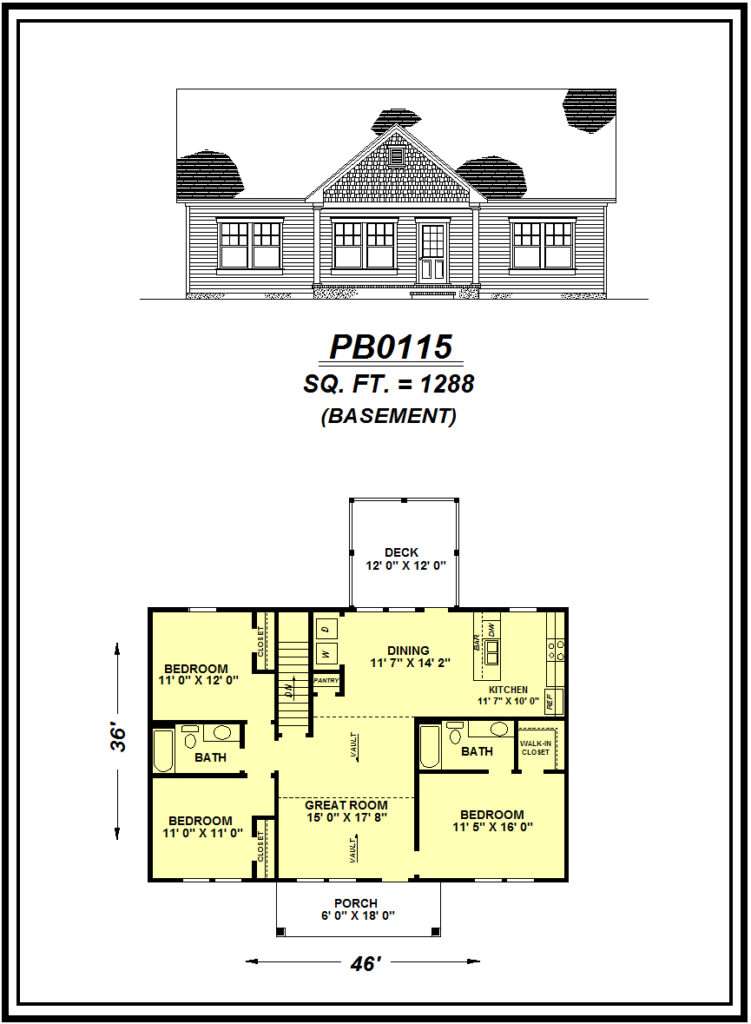 picture of house plan #PB0115