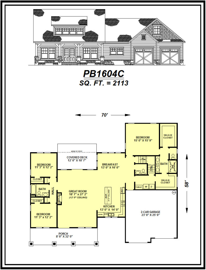 picture of house plan #PB1604C