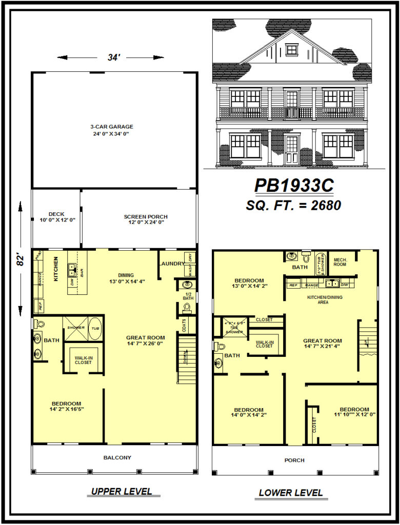 picture of house plan #PB1933C