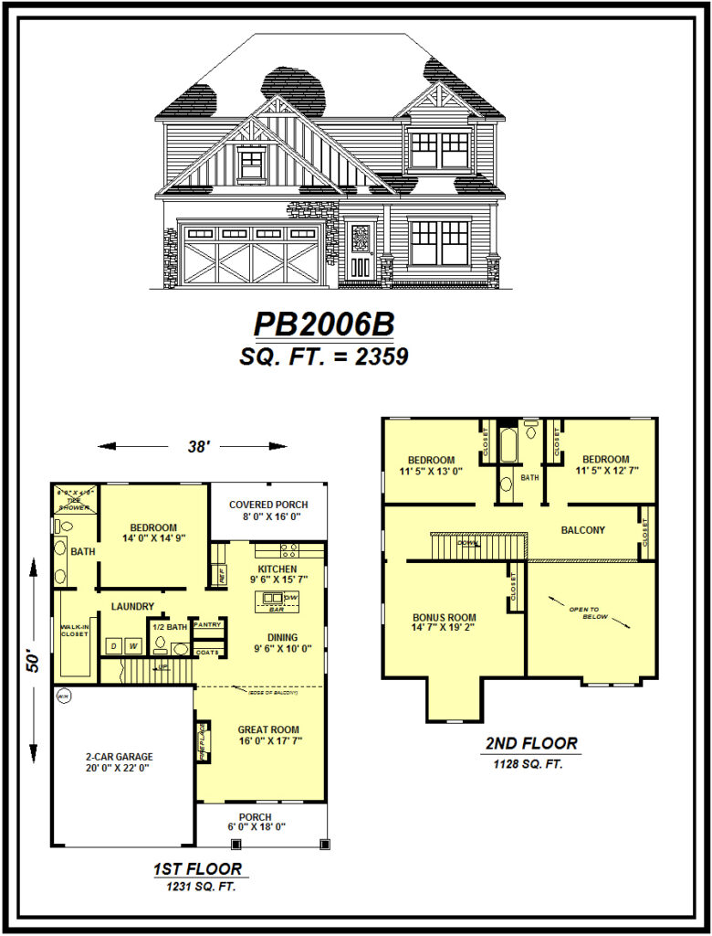 picture of house plan #PB2006B